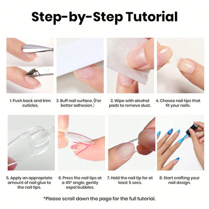 Beetles 3Pcs 10ML Super Strong Nail Glue For Press On Nails, Brush-On Glue For Acrylic Nails & Nail Tips, Quick-Dry, No UV Lamp Needed