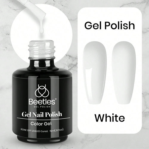 Beetles White Gel Nail Polish-1PC 15ml White Spring Colors Gel Polish