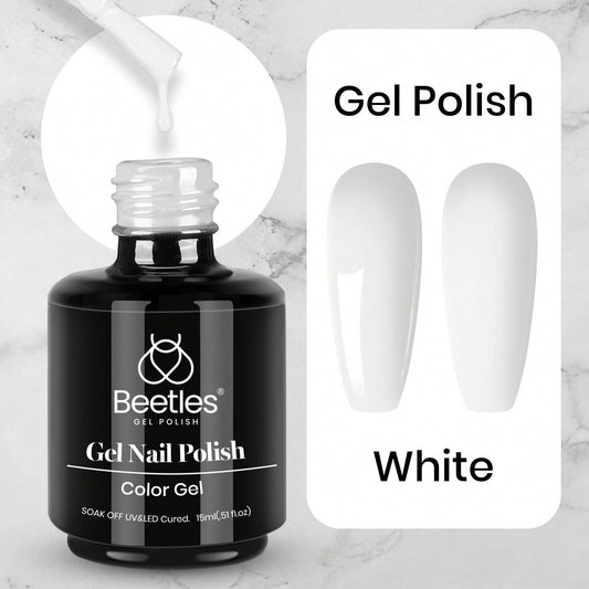 Beetles White Gel Nail Polish-1PC 15ml White Spring Colors Gel Polish