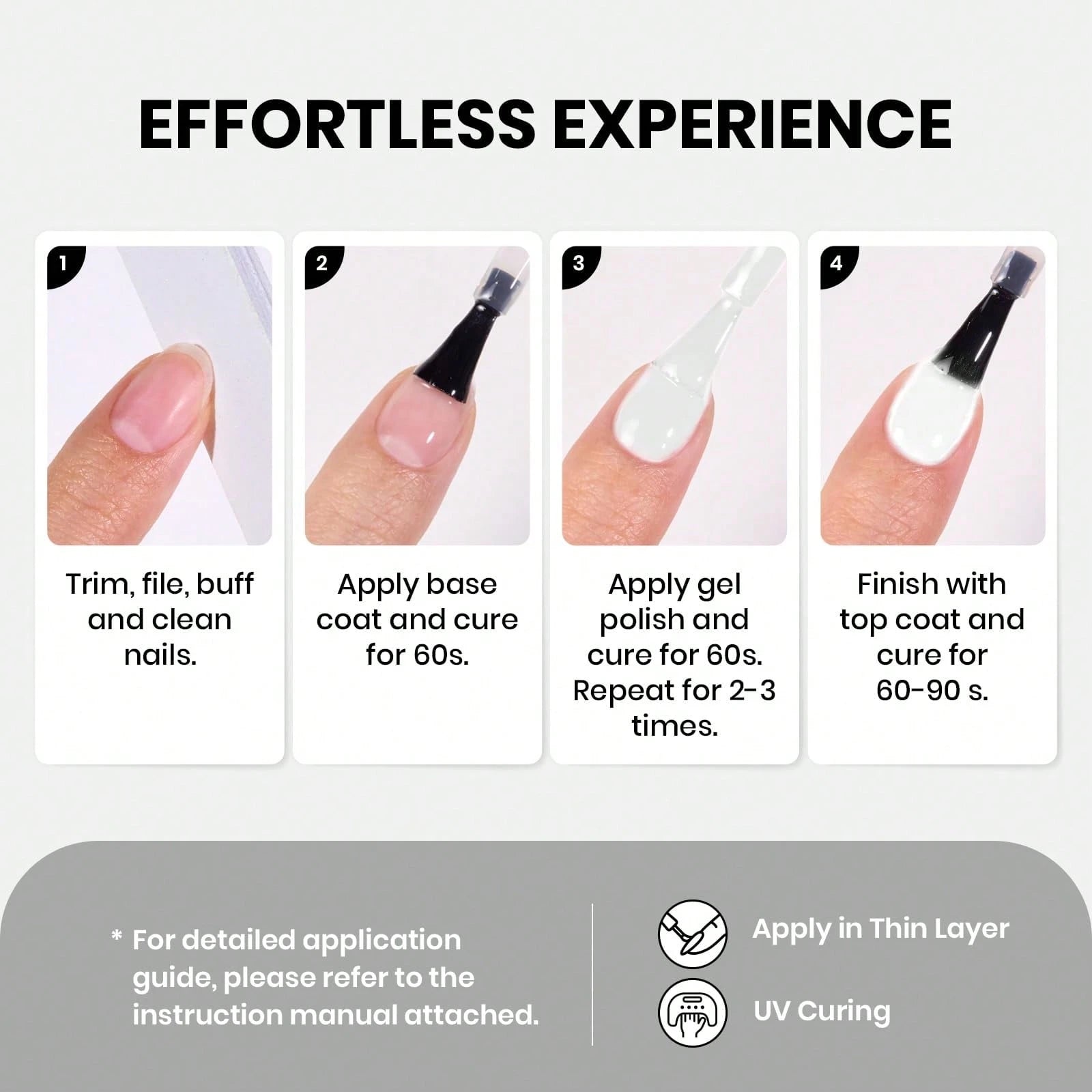 Beetles White Gel Nail Polish-1PC 15ml White Spring Colors Gel Polish