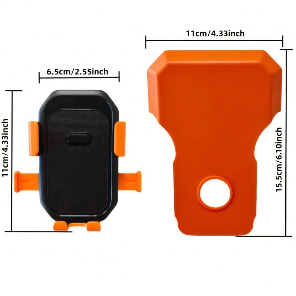 Bicycle & Motorcycle Universal Phone Holder, 360° Rotating Adjustable With Sunshade, Compatible With Most Smartphones, Enhances Riding Navigation Safety