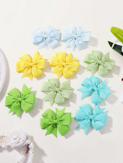 bilicaca 10/30/40/50pcs Cute Butterfly Shaped Hair Clips, Suitable For Children, Colorful And Fun Hair Accessories, All-Season Polyester Butterfly Hair Clips, Suitable For Casual Everyday Wear, Festiv