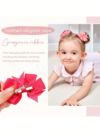 bilicaca 10/30/40/50pcs Cute Butterfly Shaped Hair Clips, Suitable For Children, Colorful And Fun Hair Accessories, All-Season Polyester Butterfly Hair Clips, Suitable For Casual Everyday Wear, Festiv