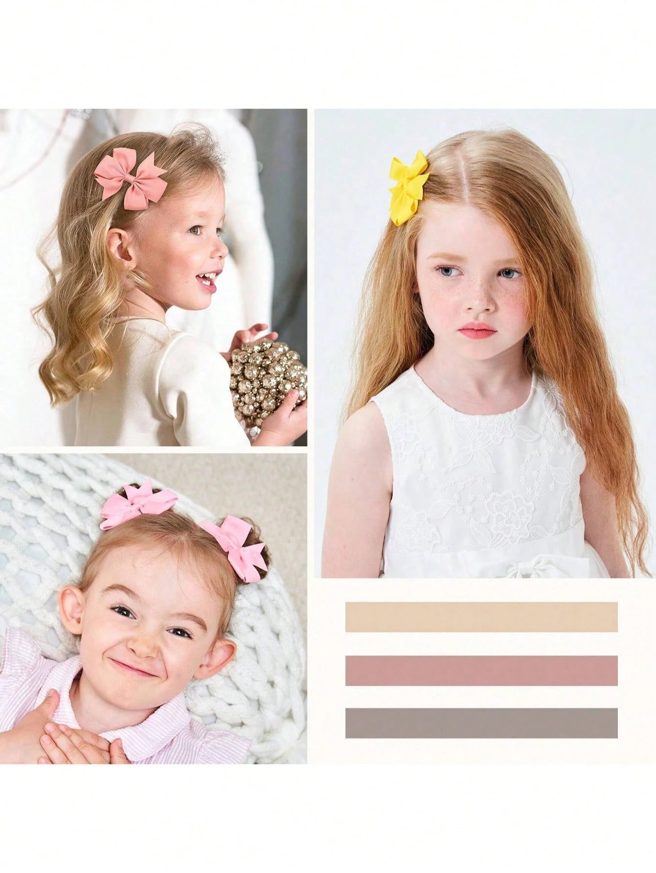 bilicaca 10/30/40/50pcs Cute Butterfly Shaped Hair Clips, Suitable For Children, Colorful And Fun Hair Accessories, All-Season Polyester Butterfly Hair Clips, Suitable For Casual Everyday Wear, Festiv