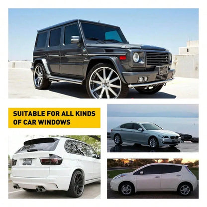 Black Car Window Film, 3m Uncut Roller Blinds, Thermal Privacy Sunshades, Scratch Resistant Vehicle Sunshades- Summer Solar UV Protection Sticker Film, Black, For Car Front And Rear Glass, Windows, S