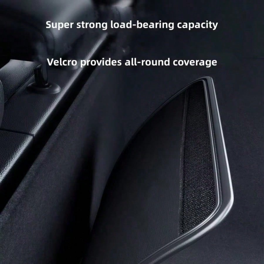Black Leather Car Seat Back & Trunk Organizer Bag- Multi-Pocket Design, Waterproof Surface, Durable, Heavy-Duty, Easy To Clean, Suitable For SUV, Sedan And Hatchback, Can Hang And Store Miscellaneous