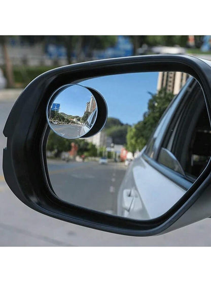 Blind Spot Mirror, 2-Inch Round High-Definition Glass Frameless Convex Rearview Mirror Exterior Accessory, With Adjustable Wide-Angle Arm, Suitable For Cars, SUVs And Trucks