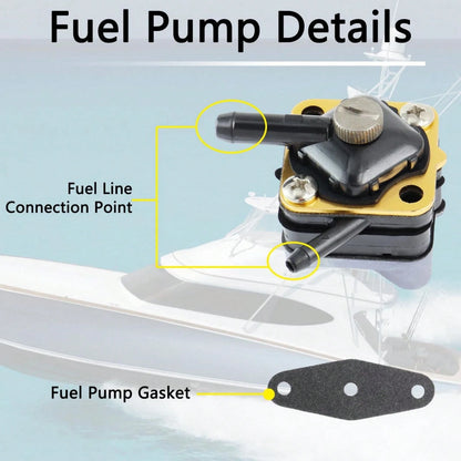 Boat Fuel Pump 377927, Marine Outboard Fuel Pump Compatible With Johnson Evinrude Seahorse 6HP 8HP 9.9HP 15HP 1981-1992, Replacement Fuel Pump Assembly, Boat Motor Accessories