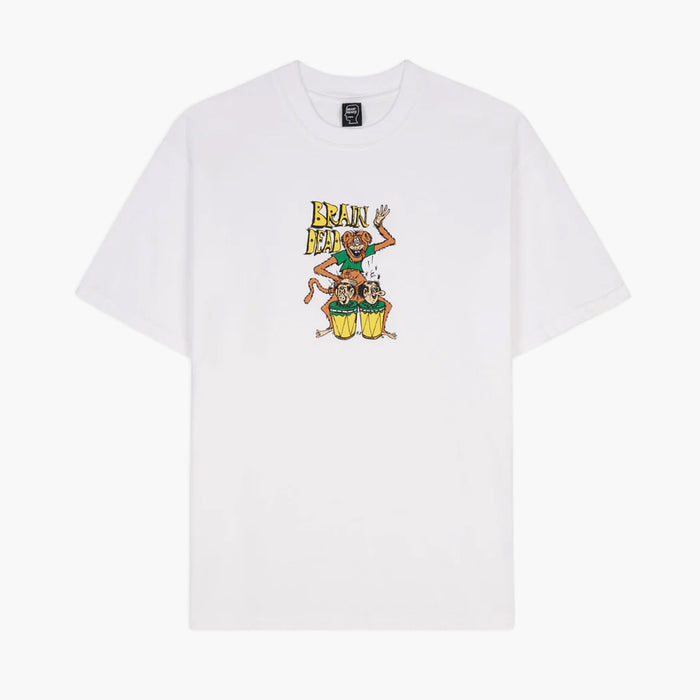 Brain Dead Bongo Brain T-Shirt / White