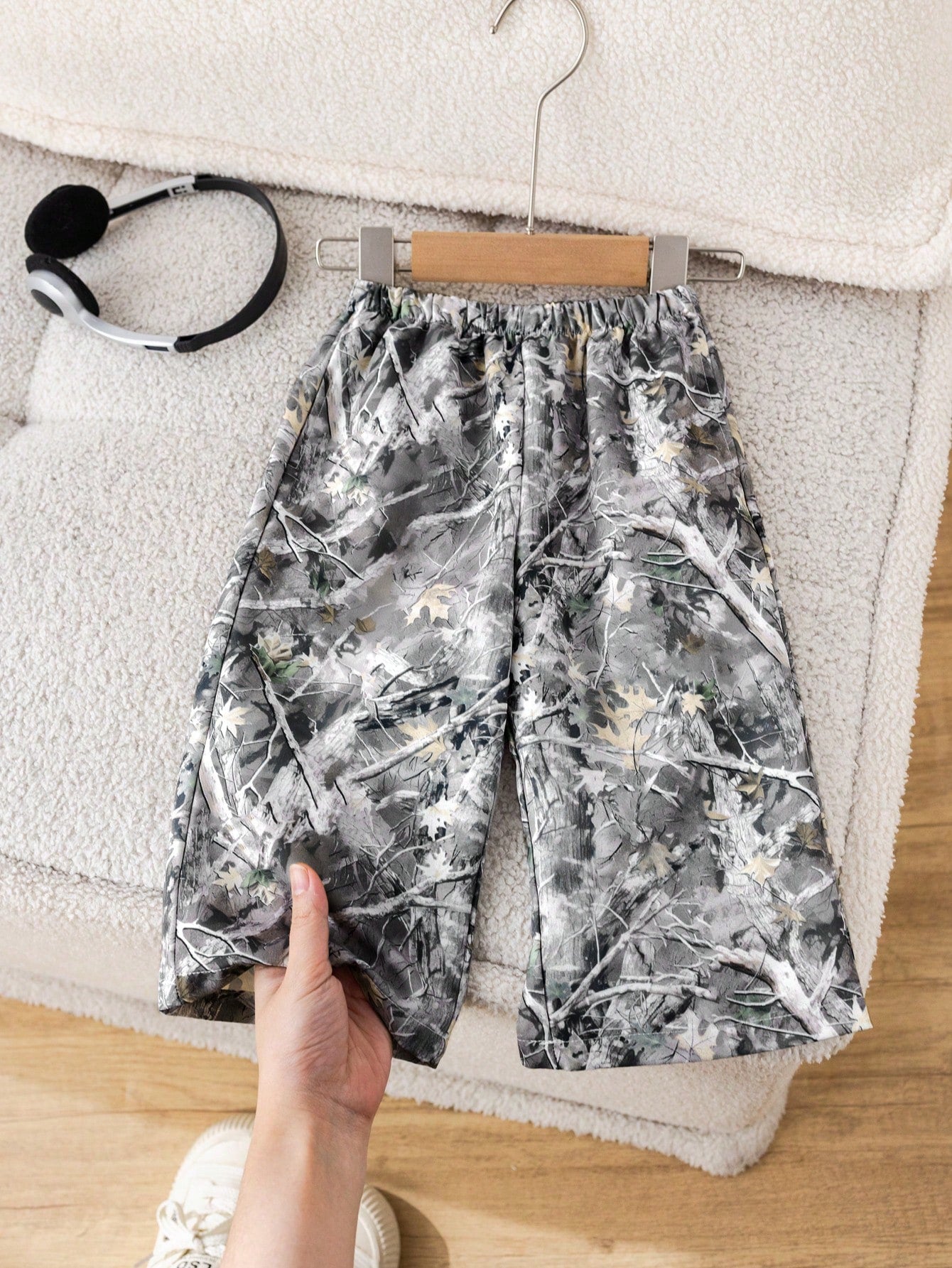 Bubblio 1pc Baby Boy Casual Sports Camo Printed Straight Leg Pants,Cute Daily Comfortable Street Trousers,Suitable For Outings,School,Gatherings,All Seasons