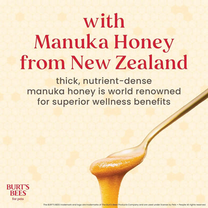 Burt'S Bees For Pets Manuka Honey Tearless 2-In-1 Dog Shampoo And Conditioner, With Jojoba Oil, 95% Natural Origin, Free Of Sulfates, Milk And Honey Scent, 16 Fl Oz