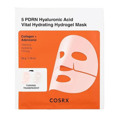 Cosrx 5 PDRN Hyaluronic Vital Hydrogel Mask 34g