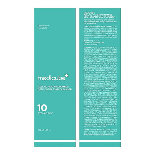 Azelaic Acid Niacinamide Deep Clean Foam Cleanser 120g (Damaged Box)