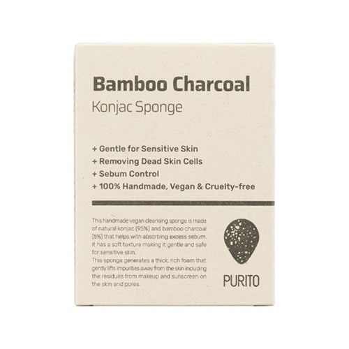 Bamboo Charcoal Konjac Sponge 1 Pc
