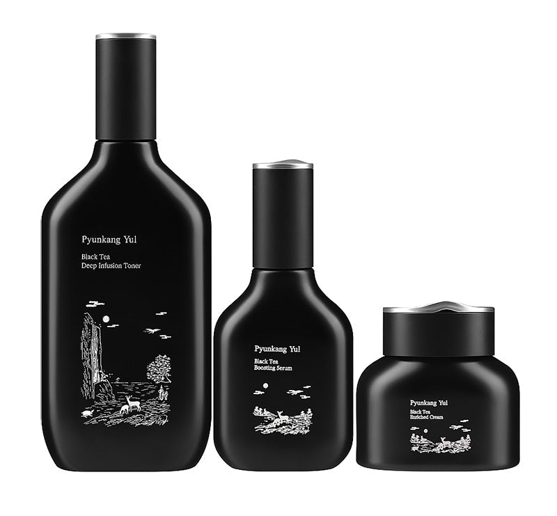 Black Tea Line Gift Set (Toner, Serum & Cream)