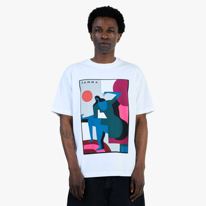 by Parra Ball To The Face T-Shirt / White