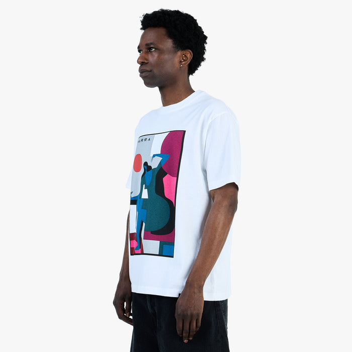 by Parra Ball To The Face T-Shirt / White