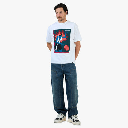 by Parra Basketball T-Shirt / White