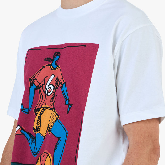 by Parra Kicked Around T-Shirt / White