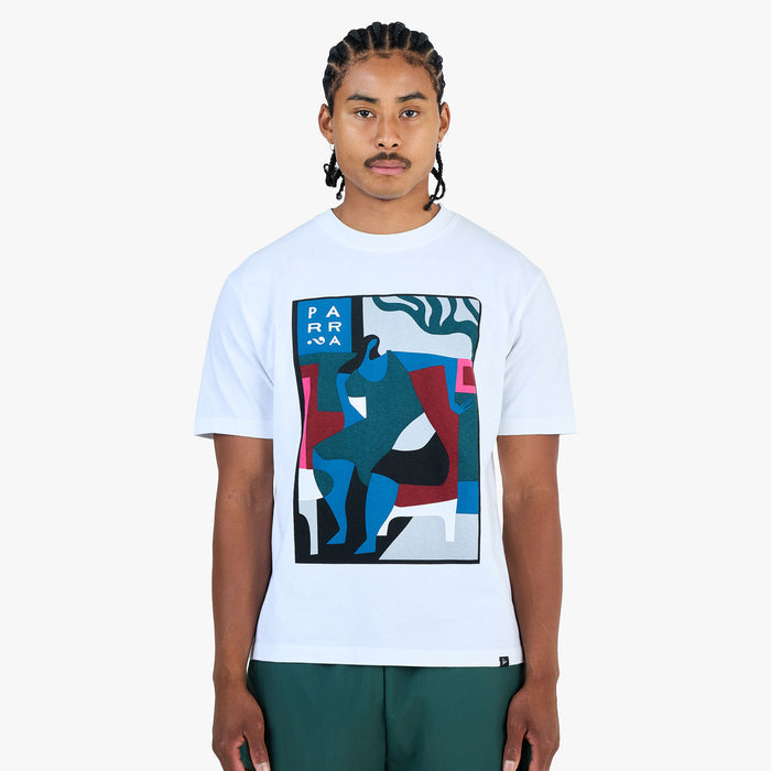 by Parra Leaving Now T-Shirt / White