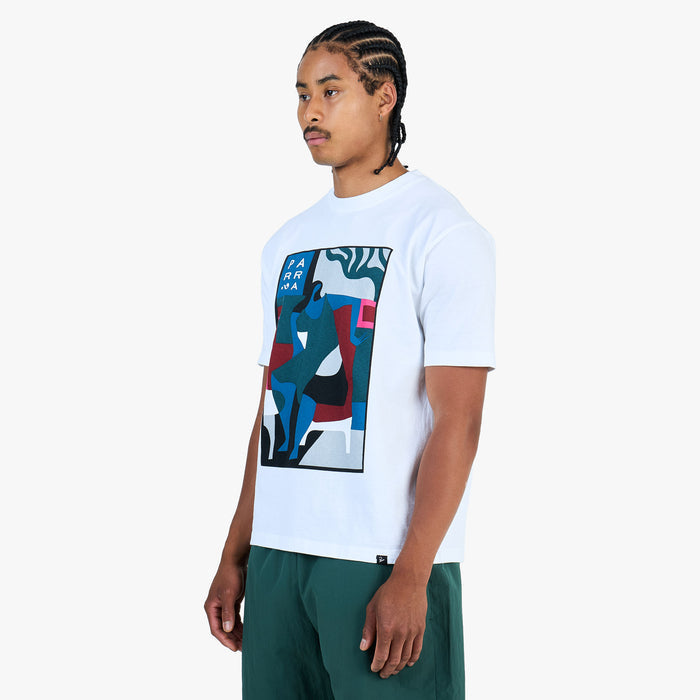 by Parra Leaving Now T-Shirt / White