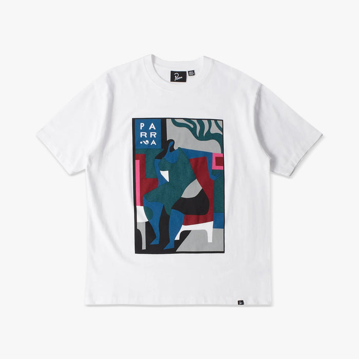by Parra Leaving Now T-Shirt / White