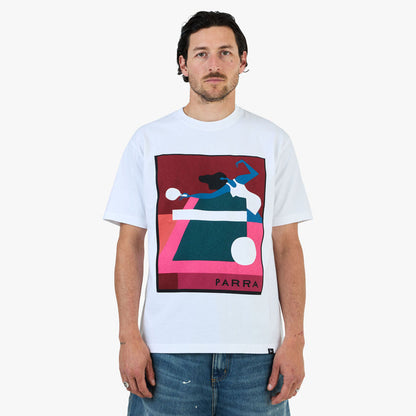 by Parra Ping Ponged T-Shirt / White
