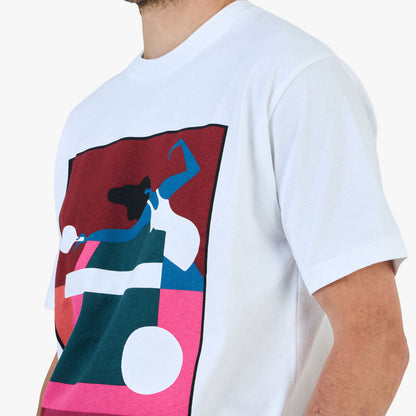 by Parra Ping Ponged T-Shirt / White