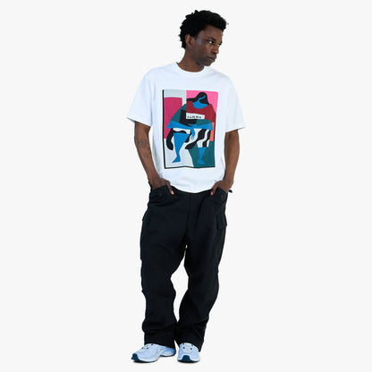 by Parra Reading The Square T-Shirt / White