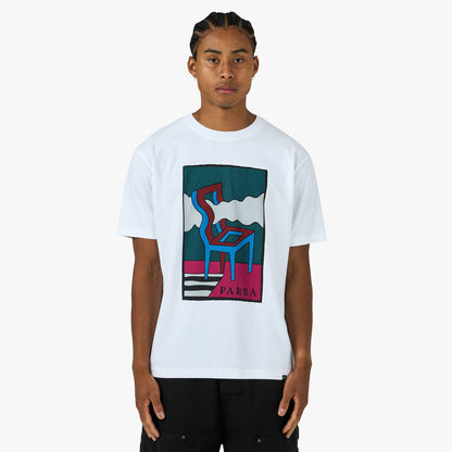 by Parra Smoke Chair T-Shirt White