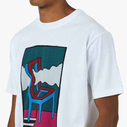 by Parra Smoke Chair T-Shirt White
