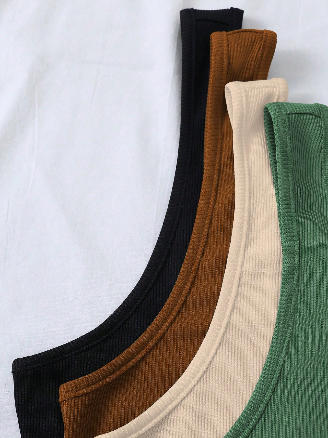 Calvaya Plus Size Solid Color V-Neck Slim Fit Tank Top