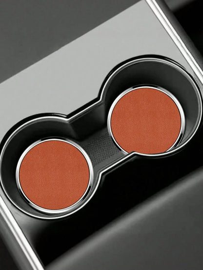 Car Cup Holder Mat Non-Slip Pad Creative Car Decoration Storage Tray Liner Universal Dust-Proof Mat