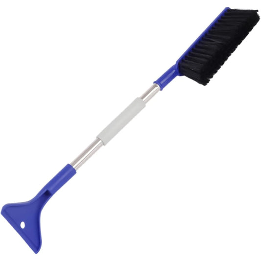 Car Ice Scraper- Snow Brush Car, Snow Shovel Brush| Auto Snow Windshield And Roof Cleaner, Snow Brush Combo With Extendable Handle Grip, Lightweight Winter Tool Auto Snow Removal Accessory For