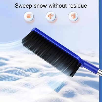 Car Ice Scraper- Snow Brush Car, Snow Shovel Brush| Auto Snow Windshield And Roof Cleaner, Snow Brush Combo With Extendable Handle Grip, Lightweight Winter Tool Auto Snow Removal Accessory For