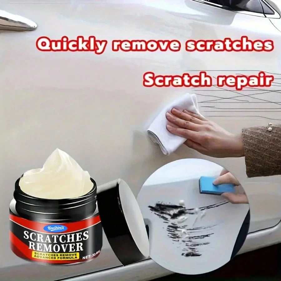 Car Scratch Wax & Swirl Remover Nano Polishing Agent, Car Clay Scratch Repair Paste Set- Suitable For Multiple Car Paint Colors, Used For Vehicle Surface Repair & Maintenance, Car Accessories