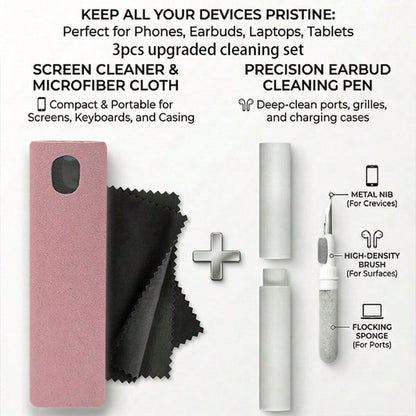 Car Screen Cleaner Wipes (This Product Is An Empty Bottle, Without Cleaning Liquid), Suitable For All Phone, Laptop And Tablet Screens, Car Screens And Central Controllers, Comes With A Microfiber Cle