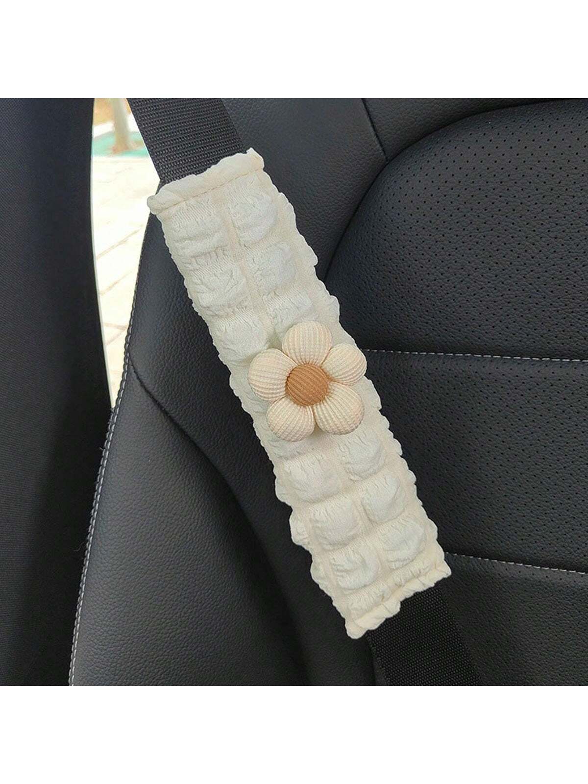 Car Seat Belt Shoulder Pads, Creative Floral Shoulder Protection Covers, Seat Belt Protector Pads, Car Interior Accessories, Suitable For All Seasons