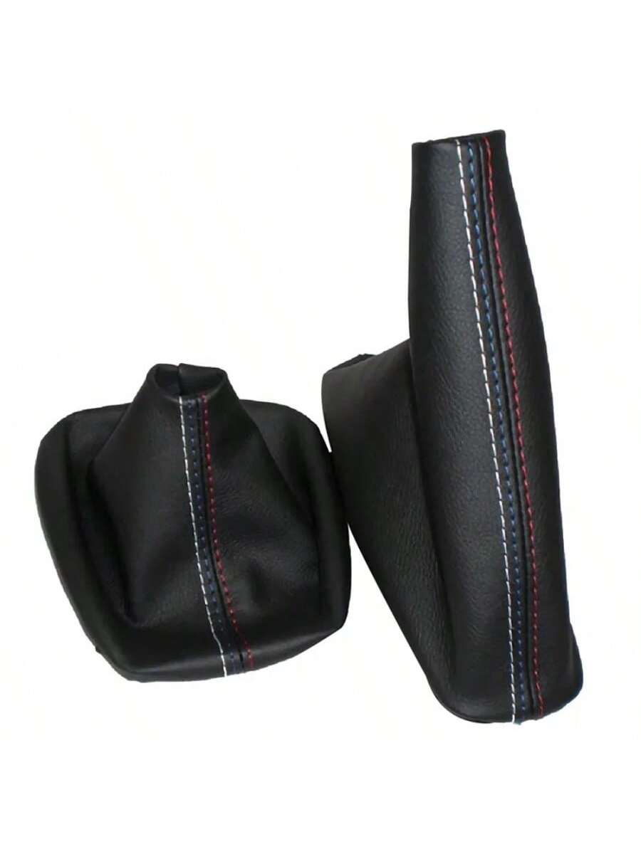 Car Shift Gear Stick Dust-Proof Cover Handbrake Handle Faux Leather Cover For BMW E30 E36 E34 E46 Z3 Manual Models