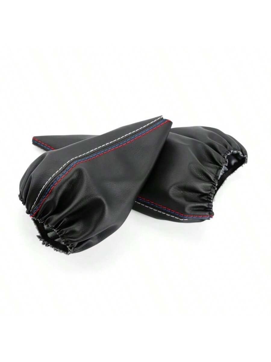 Car Shift Gear Stick Dust-Proof Cover Handbrake Handle Faux Leather Cover For BMW E30 E36 E34 E46 Z3 Manual Models
