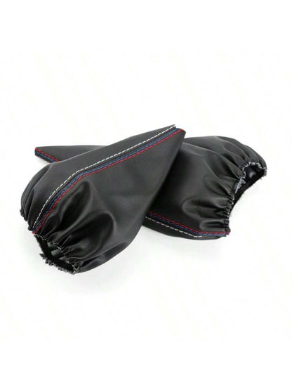 Car Shift Gear Stick Dust-Proof Cover Handbrake Handle Faux Leather Cover For BMW E30 E36 E34 E46 Z3 Manual Models