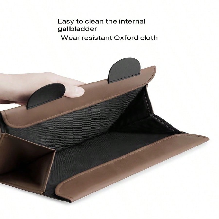 Car Trash Can, Foldable Large Capacity Rear Seat Garbage Bag, Cartoon Creative Hanging Storage Organizer For Car Interior