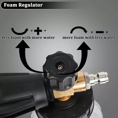 Car Wash Foam Sprayer High Pressure Washer Foam Cannon, With1/4in Quick Connector Versatile For Car Motorcycle Truck SUV