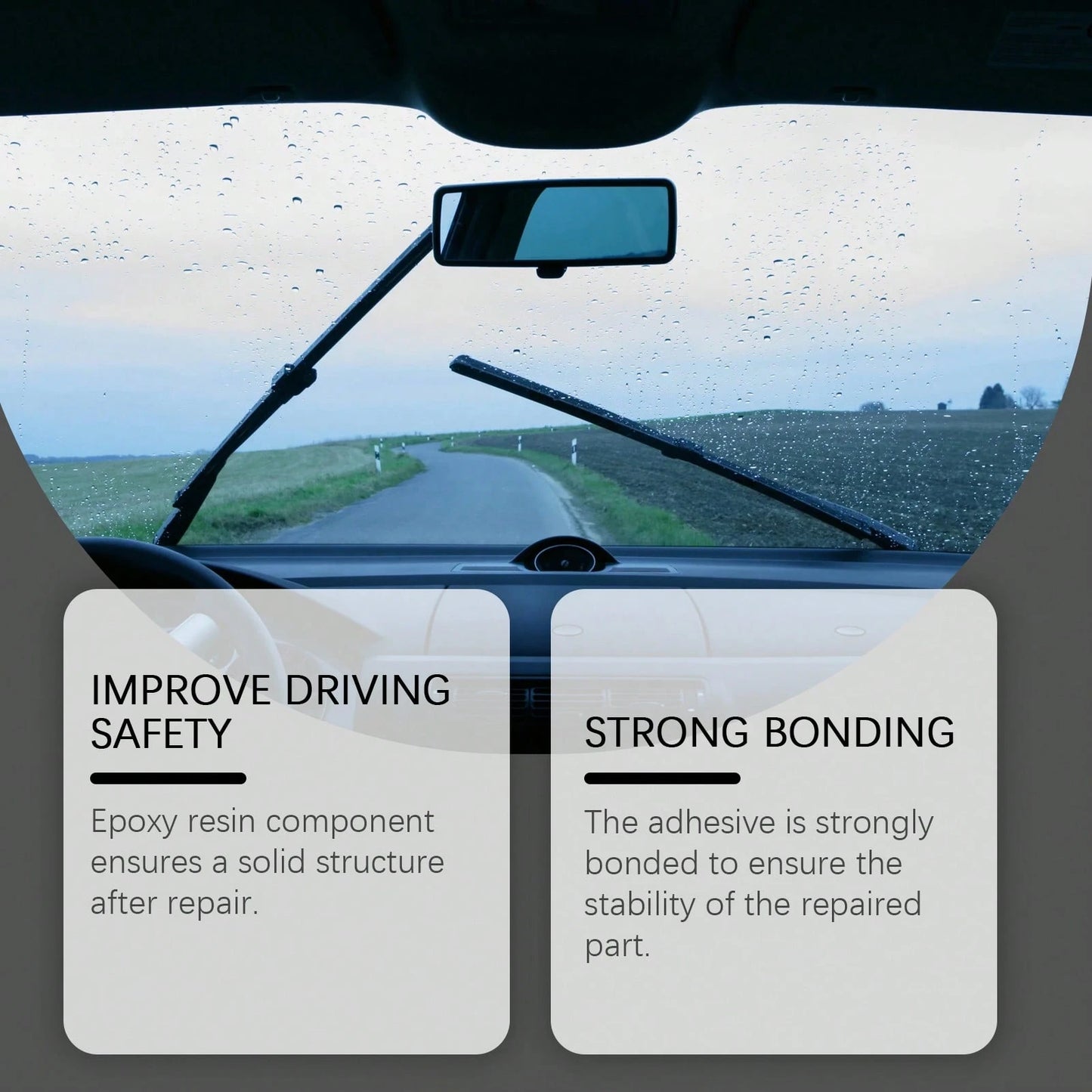 Car Windshield Crack Repair Fluid Diy Vehicle Window Glass Star-Shaped Crack Scratch Restore Quick Fix Nano Sealer Invisible Crack Protect Car Accessories Set With Blades And Curing Film