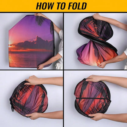 Car Windshield Sun Shade- Reflector Sunshade Offers Ultimate Protection For Car Interior, Cool Reflective Sun Blocker Fits Small Sedans, Mini SUVs