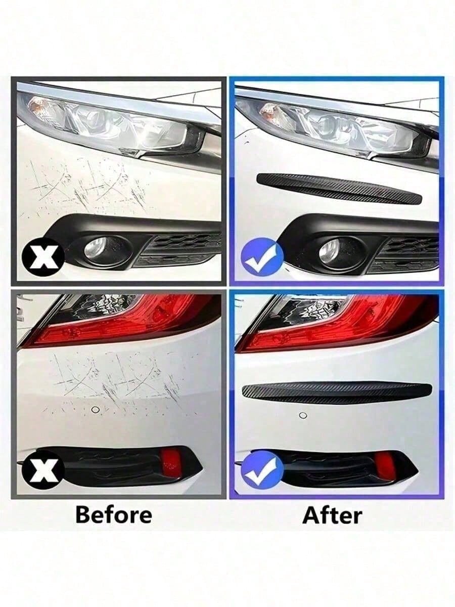 Carbon Fiber Anti-Collision Strip Covers Entire Car Body! Anti-Scratch, Anti-Collision, Significantly Enhances Appearance, Instantly Transforms Vehicle Into Track-Level Protected Car!