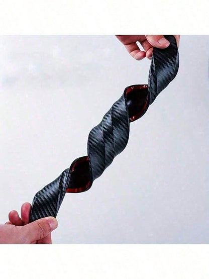 Carbon Fiber Anti-Collision Strip Covers Entire Car Body! Anti-Scratch, Anti-Collision, Significantly Enhances Appearance, Instantly Transforms Vehicle Into Track-Level Protected Car!