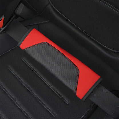 Carbon Fiber Texture Car Interior Accessories Set, Universal Steering Wheel Cover, Seat Belt Shoulder Pad, Flower Air Vent Clip, Car Cup Holder Mat, One-Touch Start Button Rhinestone Decoration Full S