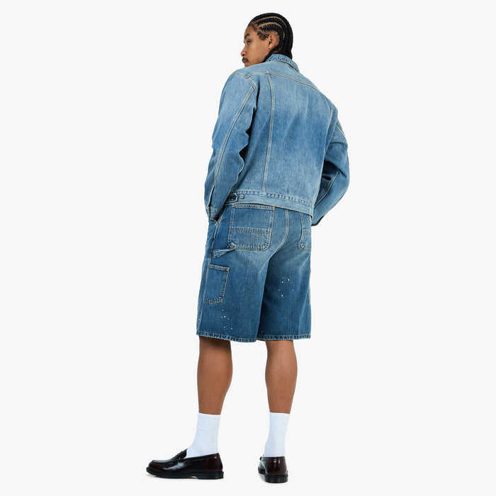 Carhartt WIP Helston Jacket Blue / Destroy Wash - Splatter