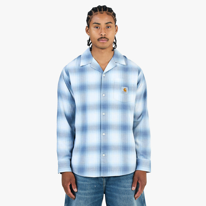 Carhartt WIP Longsleeve Tyers Shirt Tyers Check / Shady Blue